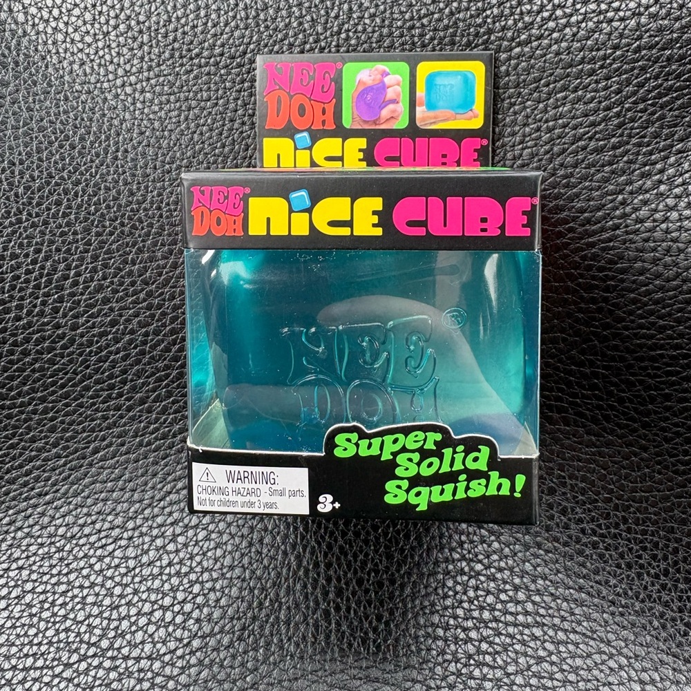 Needoh Nice Cube Super Solid Squish - Teal/Blue